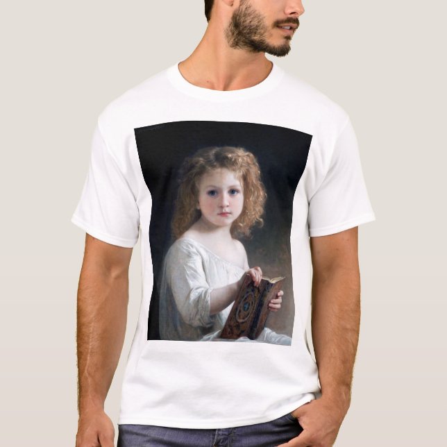 Little Girl, Bouguereau T-Shirt (Front)