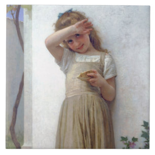Little Girl, Bouguereau Tile