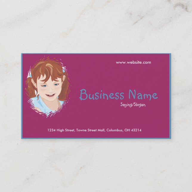 Little Girl Business Card (Front)
