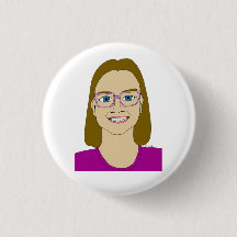 little girl   button