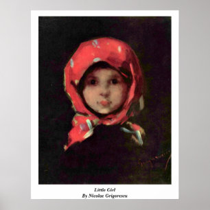 Little Girl By Nicolae Grigorescu Poster