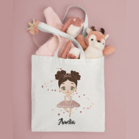 Little Girl Dancing Ballerina w/Crown, Rose Gold