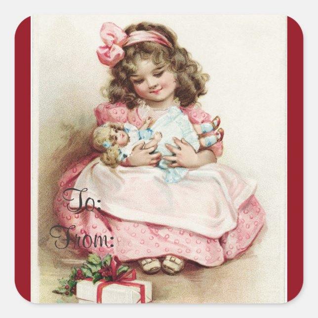 Little Girl Gift Tag (Front)