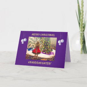 LITTLE GIRL-GRANDDAUGHTER CHRISTMAS CARD