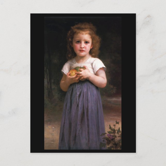 Little Girl Holding Apples in Her Hands Postcard (Front)