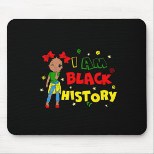 Little Girl I Am Black History Month African Kid T Mouse Mat