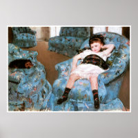 Little Girl in a Blue Armchair, 1878 Mary Cassatt