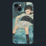 Little Girl in a Blue Armchair, 1878 (oi iPhone 13 Case<br><div class="desc">Little Girl in a Blue Armchair,  1878 (oil on canvas)| by  Mary Stevenson Cassatt | Art Location: National Gallery of Art Washington DC| American Artist | Image Collection Number: XOS744796</div>