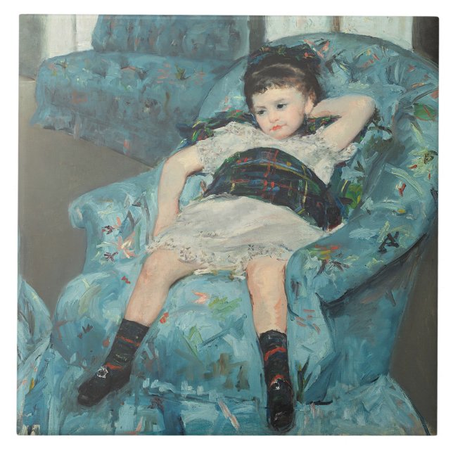 Little Girl in a Blue Armchair, 1878 (oi Tile (Front)