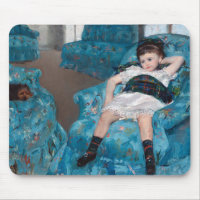 Little Girl in a Blue Armchair, Cassatt