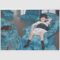 Little Girl in a Blue Armchair, Cassatt