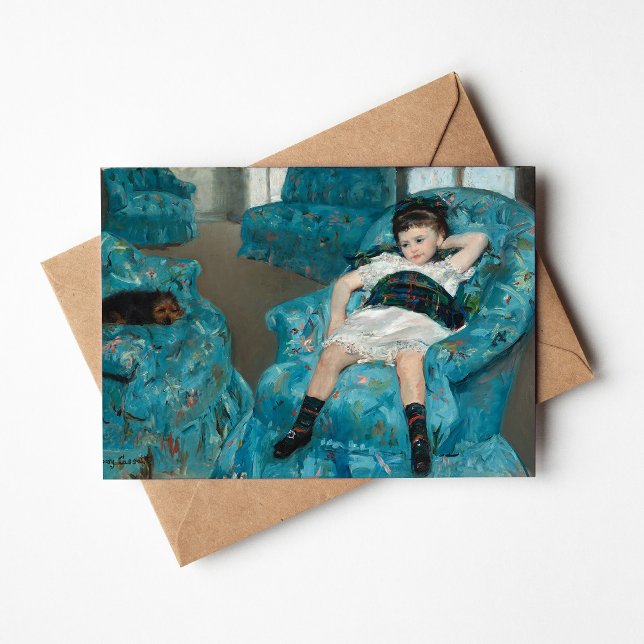 Little Girl in a Blue Armchair | Mary Cassatt Card (Creator Uploaded)