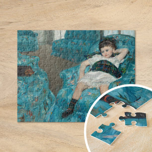 Little Girl in a Blue Armchair   Mary Cassatt Jigsaw Puzzle