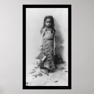 Little Girl in Java, Indonesia 1898 Poster