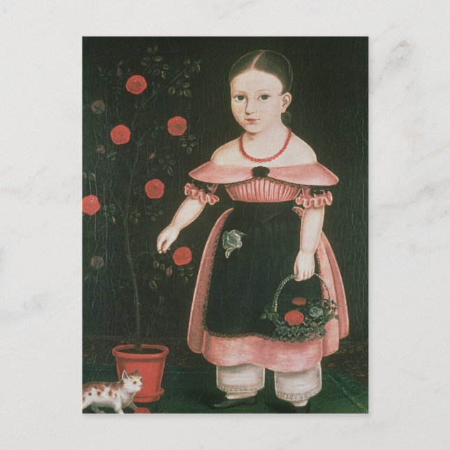 Little Girl in Lavender, c.1840 Postcard (Front)