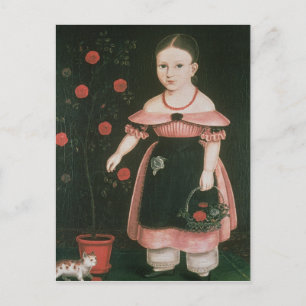 Little Girl in Lavender, c.1840 Postcard