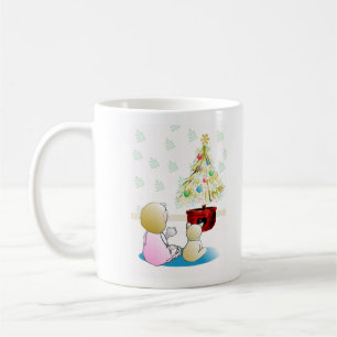 Little Girl in Nightgown Christmas Eve Coffee Mug