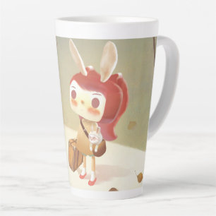 Little Girl Lost in the Forest Latte Mug