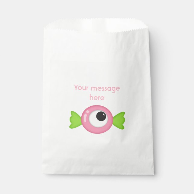 Little Girl Monster themed Party Favour Bags (Front)