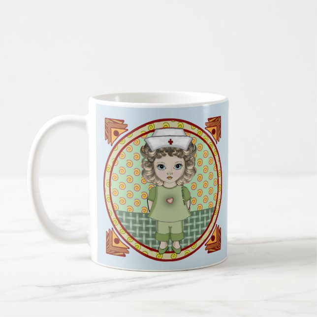 Little girl nurse  coffee mug (Left)