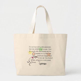 "Little Girl Nurse" Story--Unique Gifts Large Tote Bag