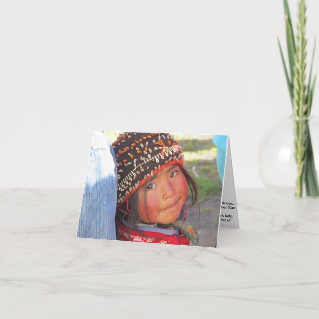 Little girl of Quishuarani Card (Front)