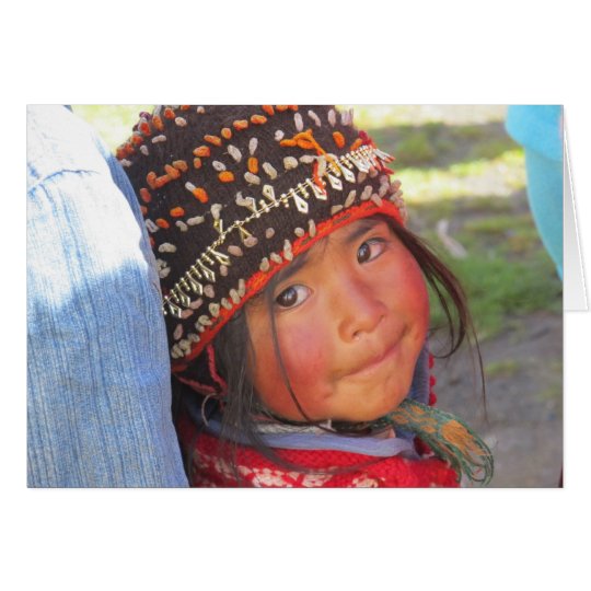 Little girl of Quishuarani Card