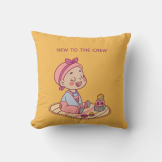 Little Girl Playing Cushion