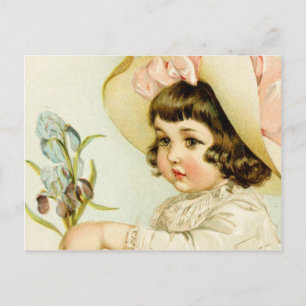 Little girl postcard