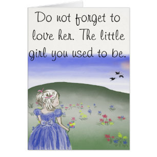 Little girl, postcard