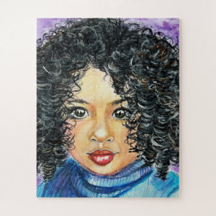 Little Girl Puzzle Painting