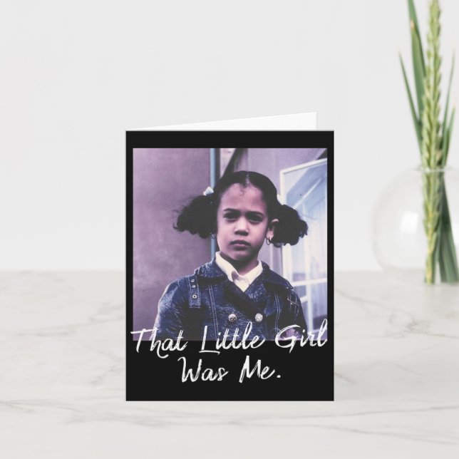 Little Girl Was Me T Shirt Kamala Harris 2020  Card (Front)