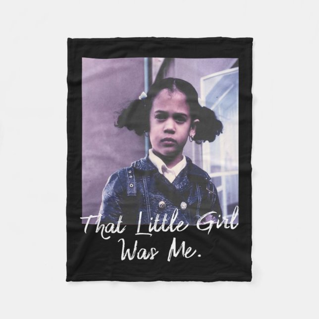 Little Girl Was Me T Shirt Kamala Harris 2020  Fleece Blanket (Front)