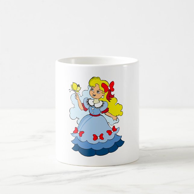 Little Girl With A Butterfly Coffee Mug (Creator Uploaded)