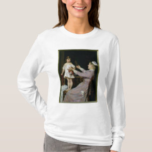 Little Girl with a Doll and Her Nurse, 1896 T-Shirt