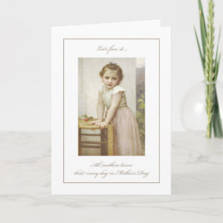 Little Girl with Cherries Mother's Day Card