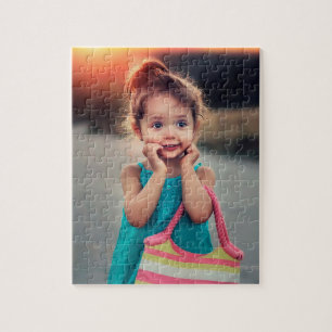 Little Girl with Striped Handbag Jigsaw Puzzle