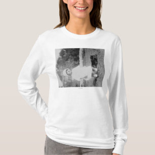 Little Girl with Toy Wagon Photograph T-Shirt