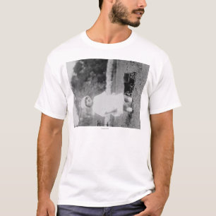Little Girl with Toy Wagon Photograph T-Shirt