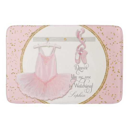 Little Girls Ballet Slipper Ballerina Tutu Dance Bath Mat
