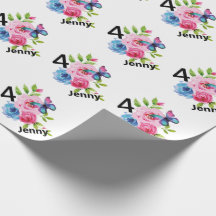 Little Girl's Birthday Custom Name & Age Gift