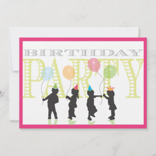 Little Girls Birthday Invitation - Pink