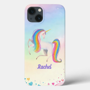 Little Girls Colourful Fantasy Unicorn iPhone 13 Case