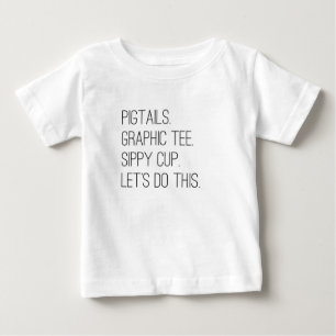 Little Girls Let's Do This Fashion Graphic Tee