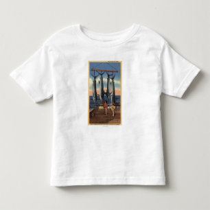 Little Girls Looking at Caught Swordfish Toddler T-Shirt