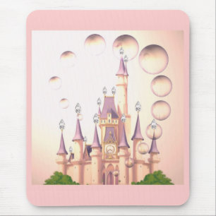 Little Girl's Princess Castle Birthday Invitations Mouse Mat