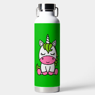 Little Girls Unicorn Back To School Water Bottle