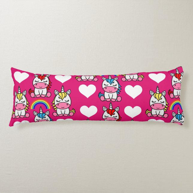 Little Girls Unicorn Pony Body Cushion (Front)