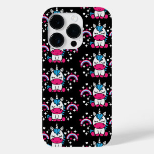 Little Girls Unicorn Pony Case-Mate iPhone 14 Pro Case