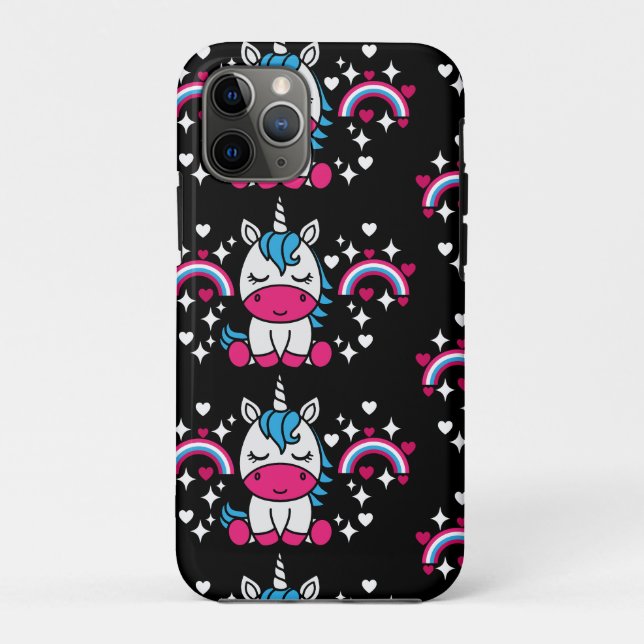 Little Girls Unicorn Pony Case-Mate iPhone Case (Back)
